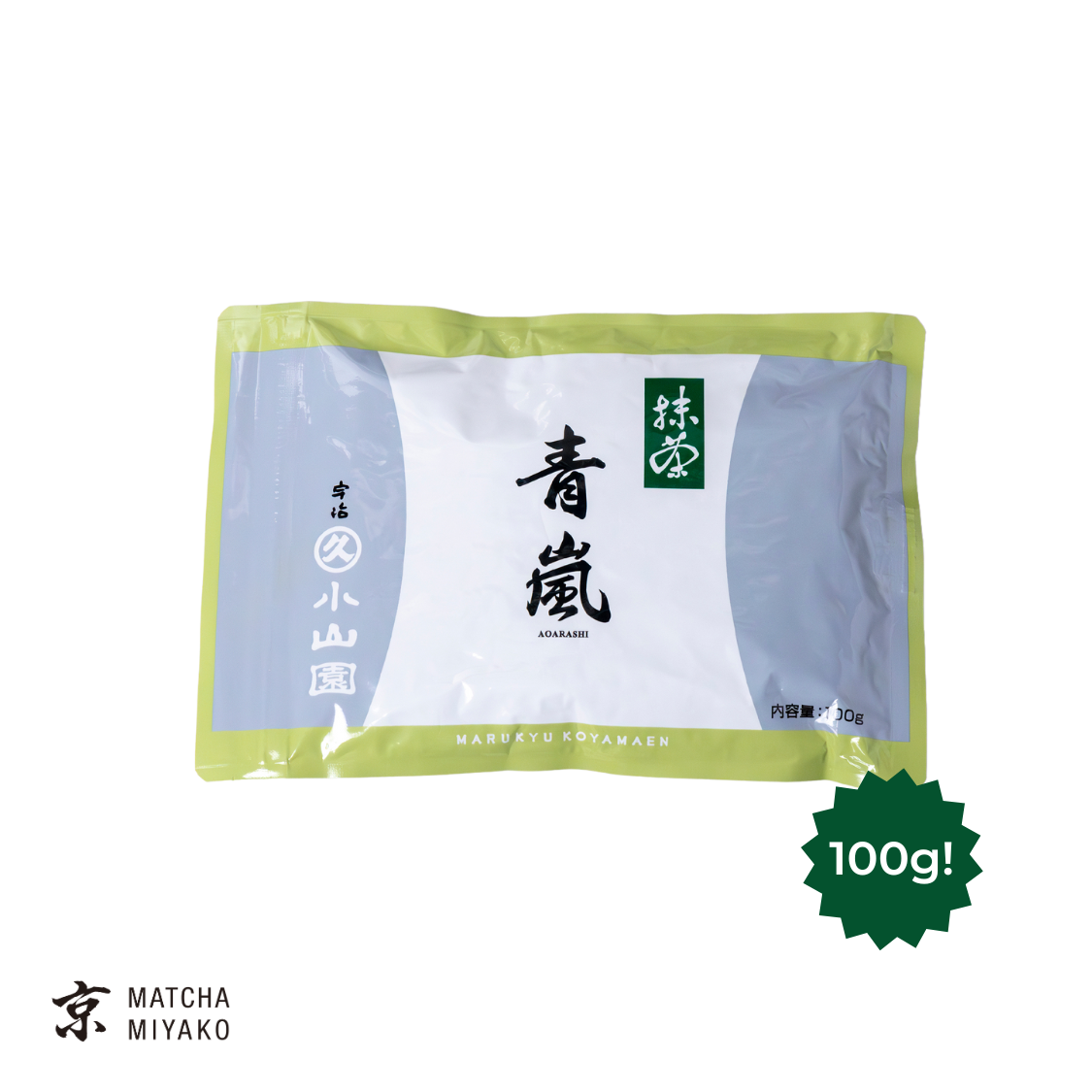 Aoarashi 100 gr matcha teapor tasakban