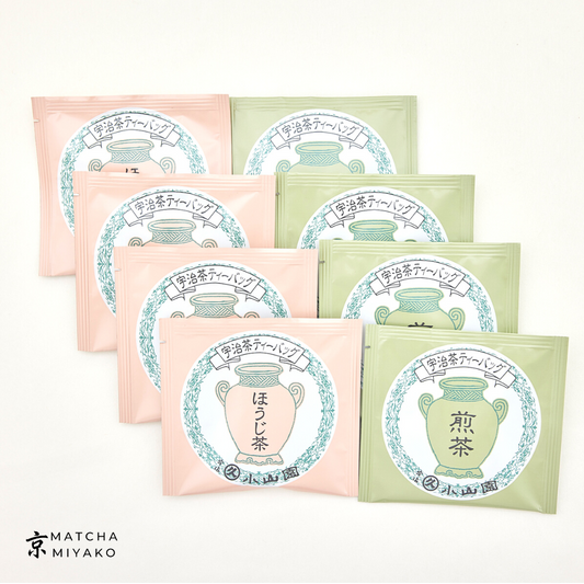 Sencha and Hojicha Tea Bags Box