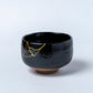 Japanese Matcha Tea Set - Tenmoku kintsugi (black)